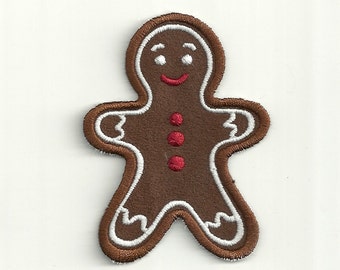 Gingerbread Man, Christmas Cookie Patch! Custom Made!