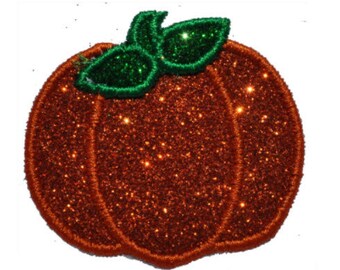Pumpkin 1.9" Iron On Brilliant NO MESS glitter PN22
