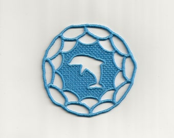 4" Dolphin Lace Embellishment/Sun Catcher! Custom Made Color!