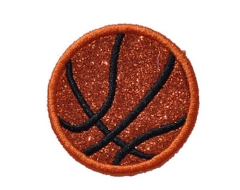 2" Glitter Basketball Patch! NO MESS!! PN14