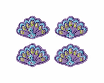Peacock Felties! Custom Color, Set of 4!