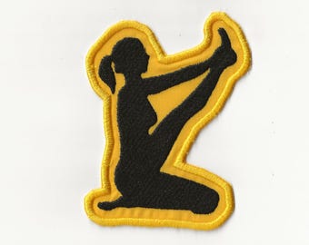 Yoga Silhouette Patch! Custom Made!