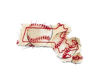 Distressed Massachusetts State Patch! Small Custom Made!