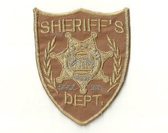 Fun Sheriff's Badge Patch! Custom Made!