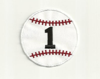 Your Initial or Number on a Baseball Patch! Custom Made!