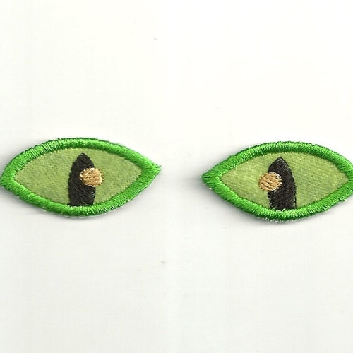 Large Cat's Eyes Patch Set Any Color Custom Made AP88 Etsy