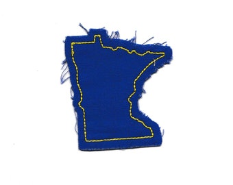 Distressed Minnesota State Patch! Small Custom Made!