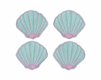 Seashell Felties! Custom Color, Set of 4!
