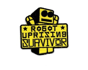 Robot Uprising Survivor Patch, Any Color Combo! Custom Made!
