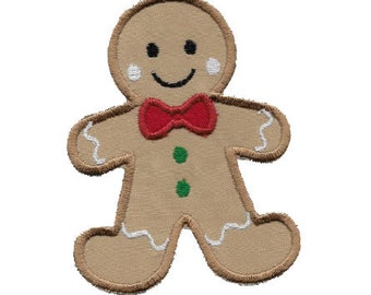 Gingerbread Man bowtie, Christmas Cookie Patch! Custom Made!