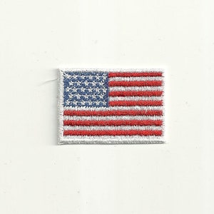 Tiny American Flag Patch Custom Made colors