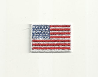 Tiny American Flag Patch Custom Made colors