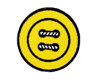 Button Patch, Any Color! Custom Made!