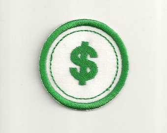 2" Money Saver Merit Badge, Patch! Any Color combo! Custom Made!