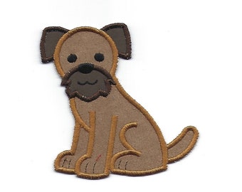 Border Terrier Puppy Patch, any Color! Custom Mad!