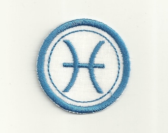 Zodiac Pisces Merit Badge, Patch! Any Color Combo, Custom Made!