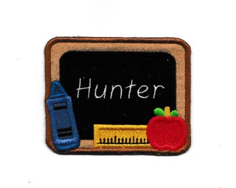 Your Name on a Chalkboard Patch! Custom Made!