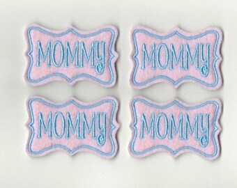 Mommy Felties! Custom Color, Set of 4!