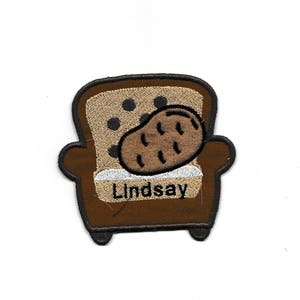 Couch Potato Name Patch, Custom Made!