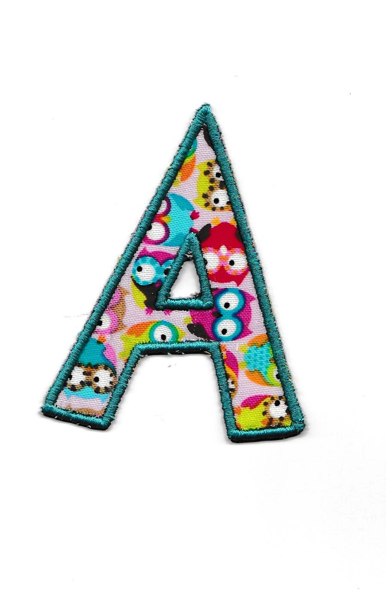 Eule Buchstaben Patch Jeder Brief Nach Maß Etsy Österreich