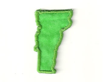 Vermont State Patch! Any Color! Custom Made!