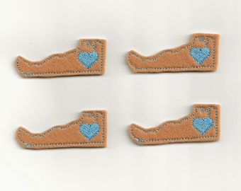 2.3” I Heart Delaware Felties! Custom Color, Set of 4!