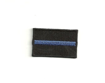 2" Tiny Thin Blue Line, Police Responder Patch! Custom Made!
