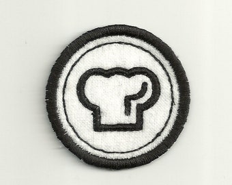 2" Cooking, Chef's Hat Merit Badge, Patch! Any Color combo! Custom Made!