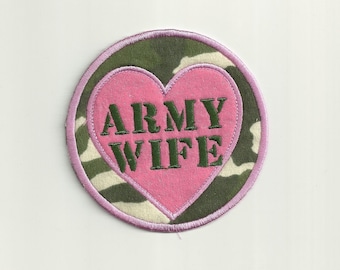 Military Wife Patch, Any Branch of Service! Custom Made!