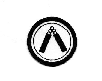 2" Nunchuk Merit Badge, Patch! Any Color combo! Custom Made!