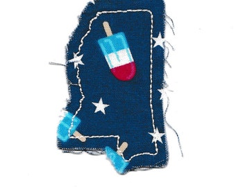 Distressed Mississippi State Patch! Custom Made!
