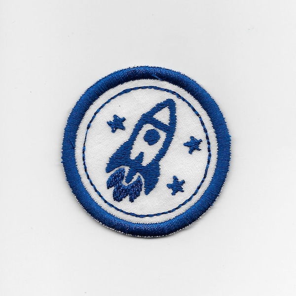 2" Space Badge, Patch! Any Color combo! Custom Made!