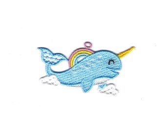 3" Narwhal Lace Ornament/Charm!