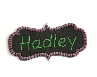 Halloween, Name Badge Patch! Custom Made!