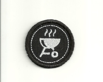 2" Grilling Merit Badge, Patch! Any Color combo! Custom Made!