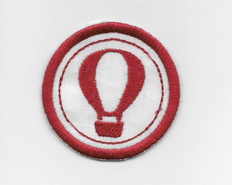 2" Hot Air Balloon Ride Badge, Patch! Any Color combo! Custom Made!