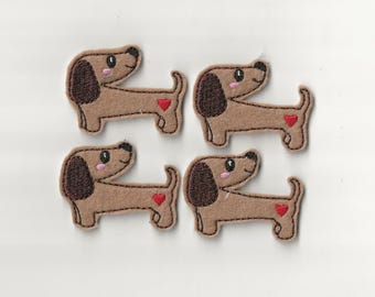 Dachshund Felties! Set of 4!