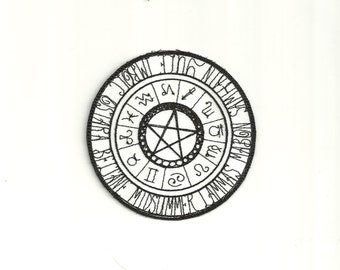 Zodiac Pentagram Patch! Custom Made!