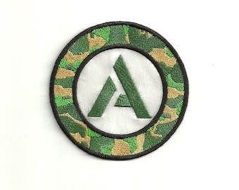 Your Initial in a Camo Patch Custom Made!