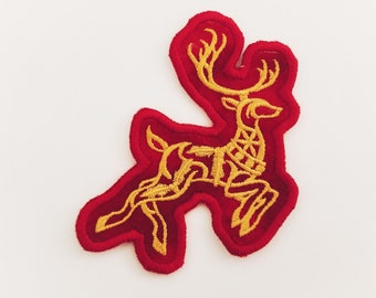 Scroll work Reindeer, Custom made Patch!