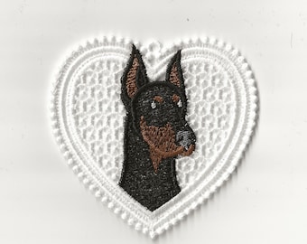 4" I Love my Doberman Charm/Ornament!