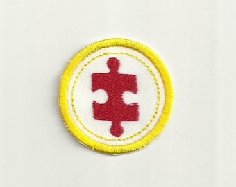 2" Puzzle Master Badge! Custom Made!
