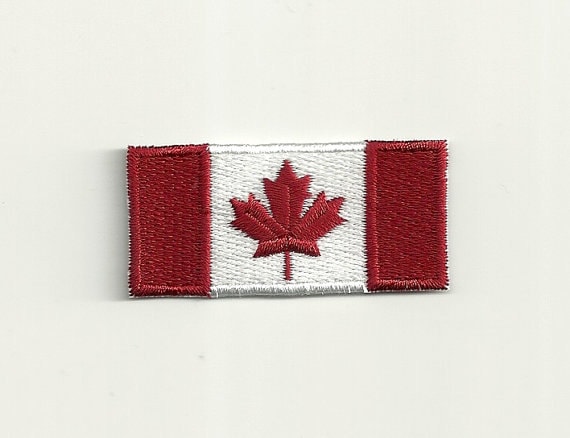 Canada Maple Leaf Canadian Flag Shield 3 Inch Embroidered Patch IV1349 F6D4M