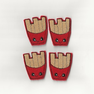 French Fry Felties! Custom Color, Set of 4!