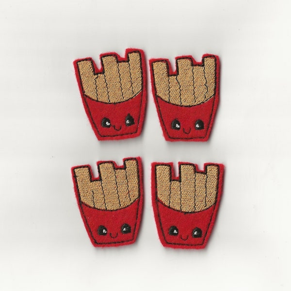 French Fry Felties! Custom Color, Set of 4!