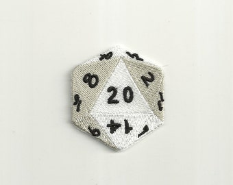 D-20 D&D Patch, Any Color Combo! Custom Made! F16