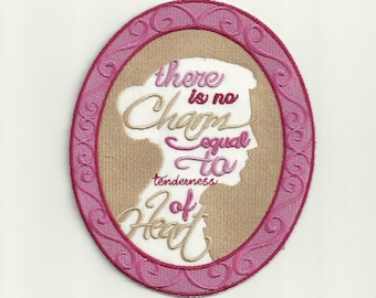 Jane Austen Quote, Cameo Patch! Any Color Custom Made! F9
