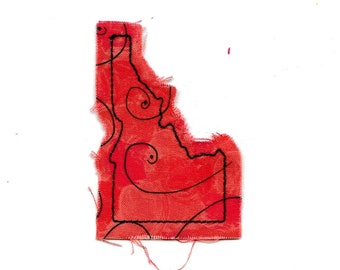 Distressed Idaho State Patch! Small Custom Made!