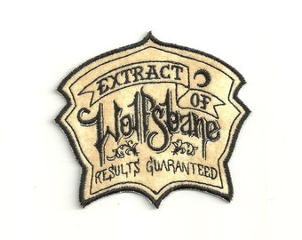 Wolfsbane Extract, Label Patch! Custom Made!