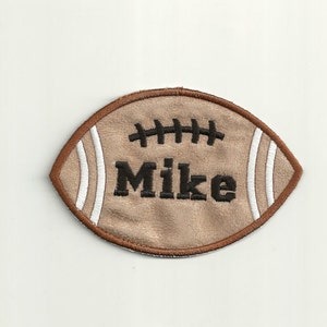 Your Name on a Football Patch, 6&quot; Custom Made!
